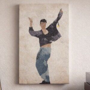 Morrissey Minimalist Canvas Wall Art 12×18 – Vintage Indie Music Decor